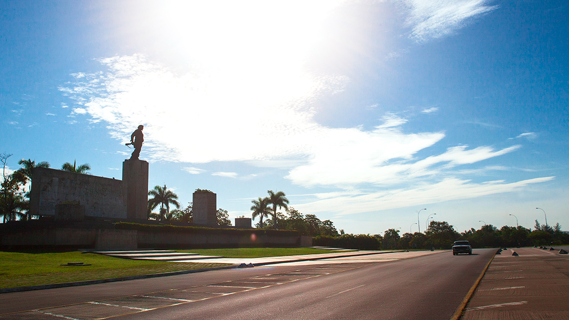 Revolution square in Santa Clara which houses Ernesto 'Che' Guevara Mausoleum