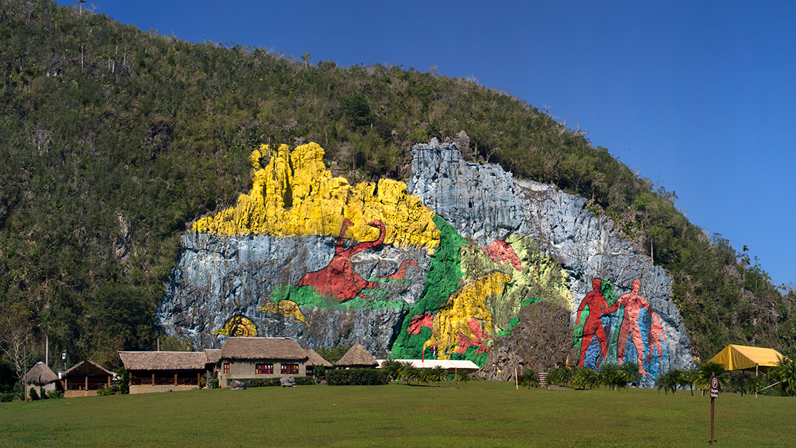 Mural de la Prehistoria, one of Vinales main attractions