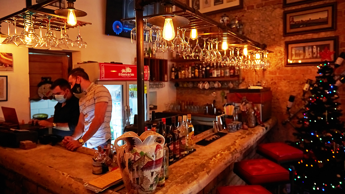 Bar at El Cuarto de Tula, one of Havana trendiest paladares
