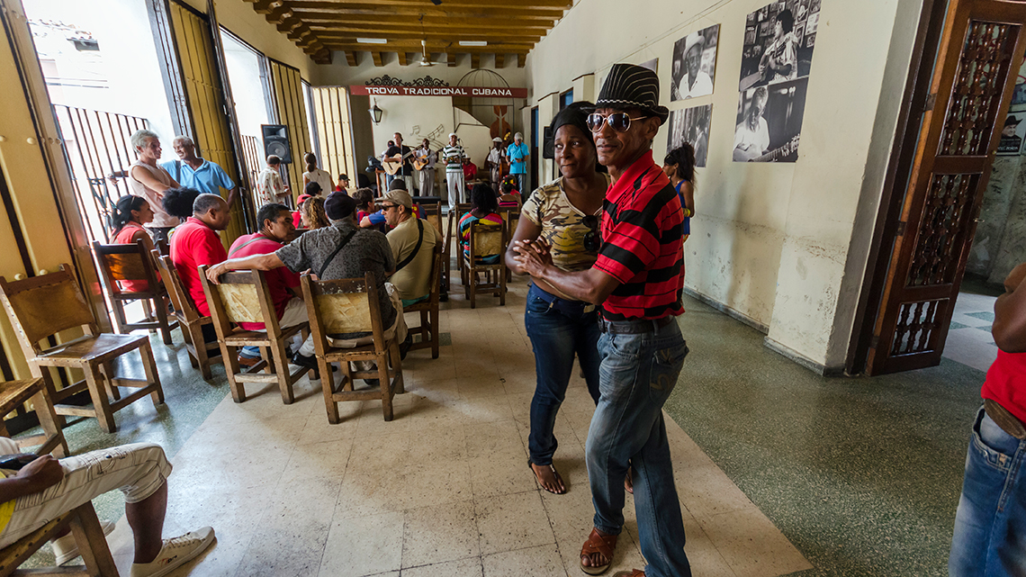 Music and dance in Casa de la Trova 'Pepe Sanchez' in Santiago de Cuba
