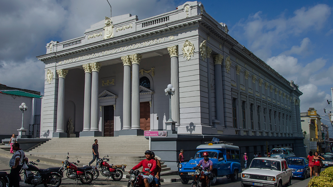 Main entrance of Museo Bacardi in Santiago de Cuba