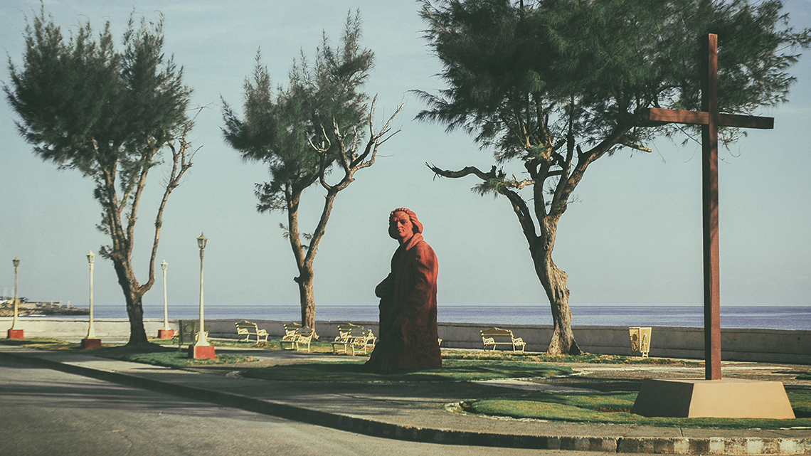 Statue of Christopher Columbus in Baracoa