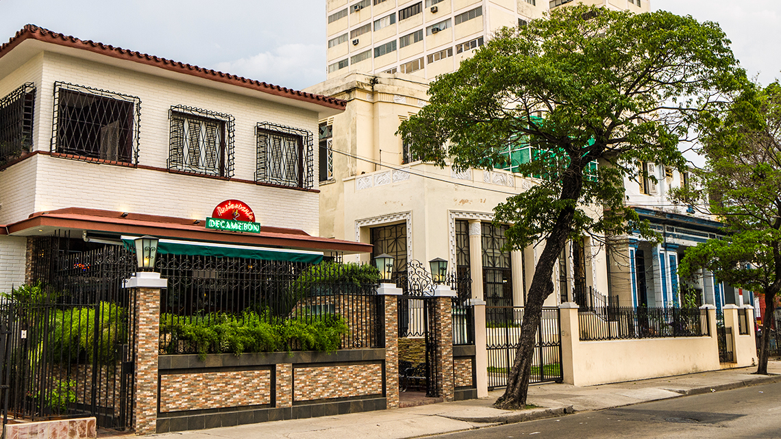 Paladar Decameron, a typical Vedado house converted in restaurant