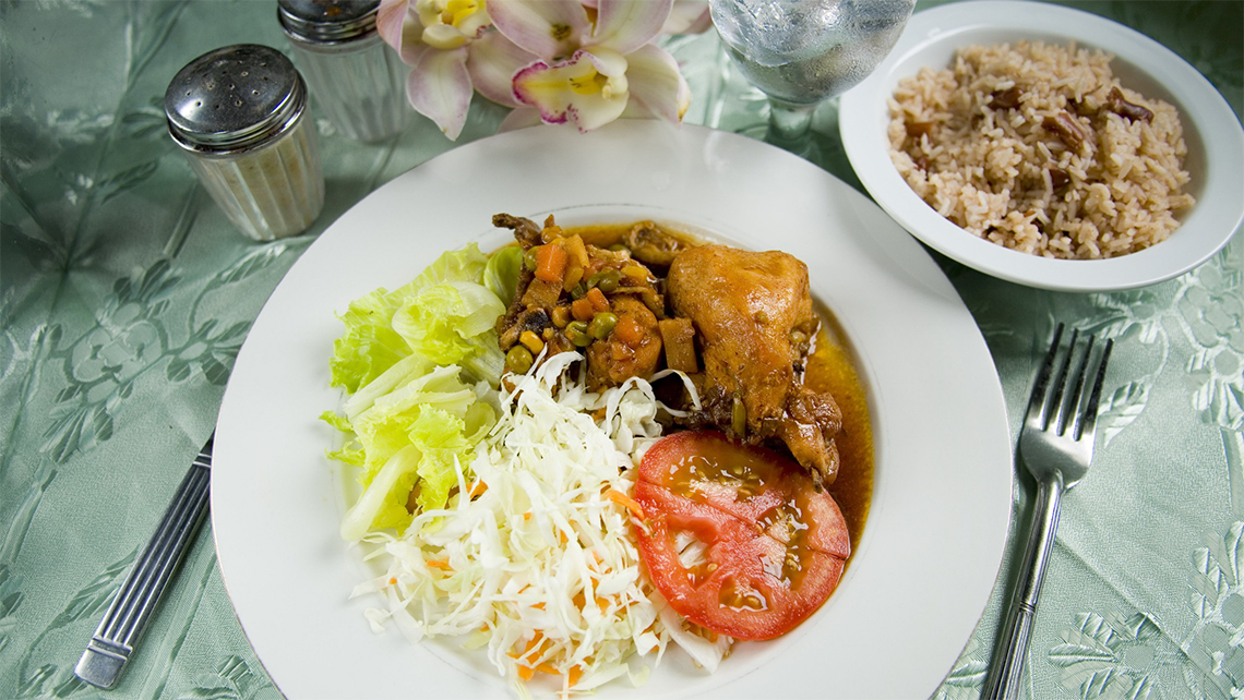 Jerk Chicken, a staple recipe of Jamaican food