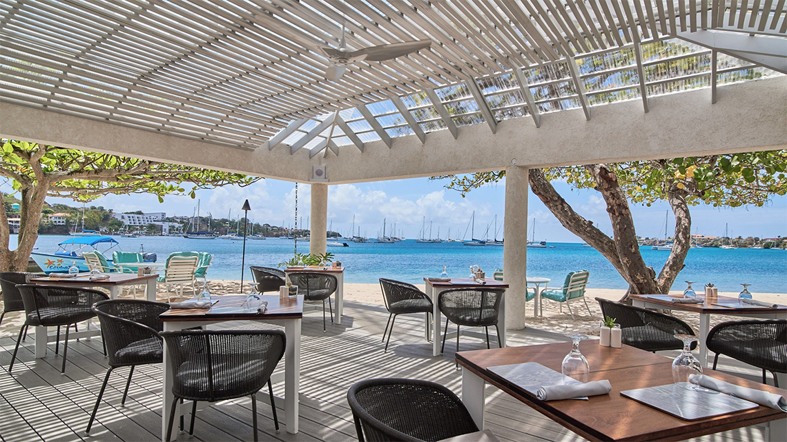 Dining with a view at Calabash Luxury Boutique Hotel and Spa