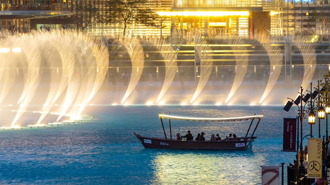 The Dubai Fountains in Downtown Dubai